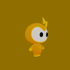43.png STL file Cartoon Mascot for 3D Printing・3D printing design to download
