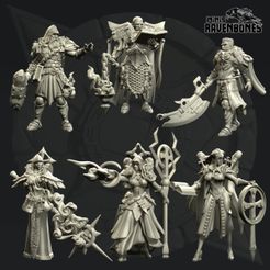 all.jpg 3D file Paladins and Mages・3D print design to download