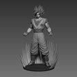 goku1.jpg Son Goku Dragon Ball fan-art statue 3dprint