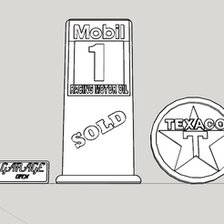 mobil 1.PNG STL-Datei Panels for garage 1/10 kostenlos・3D-Druck-Vorlage zum herunterladen