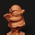 D28.60.jpg Ghost Scholar Statue | Bookworm Ghost Figurine | Spooky Reader Decor
