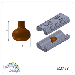 STL file LV pattern ROLLER PIN FOR POLYMER CLAY・Model to download and 3D  print・Cults
