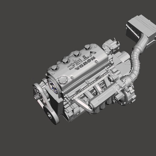 🛞 D-Series stock engine look V. 1/24 scale・ OBJ File for 3D printing・Cults