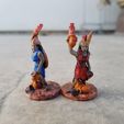 Greek Fire Amazons.jpg STL file Support-Free Amazon Hoplite Greek Fire Throwers・Design to download and 3D print