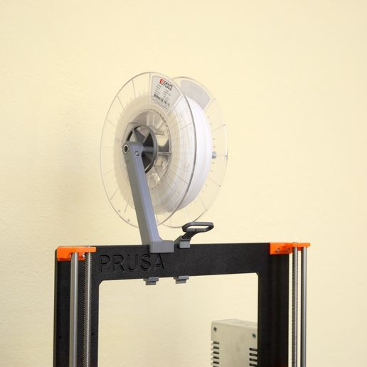 Versatile Spool Holder for Prusa MK2/3 (and 2020 extrusion frames)) - 3D model önizlemesi