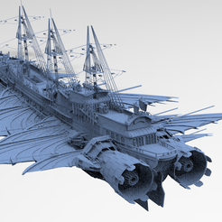 untitled.877.png OBJ file Airship Huge Ship・Design to download and 3D print