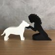 WhatsApp-Image-2023-01-06-at-10.14.30-1.jpeg Girl and her Pit bull (wavy hair) for 3D printer or laser cut