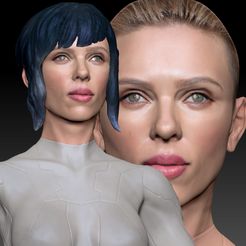 26.jpg Archivo 3D Ghost in the Shell Motoko Scarlett Johansson・Plan para descargar y imprimir en 3D