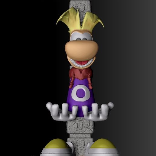 🕹️ SOPORTE STAND JOYSTICK RAYMAN LEGEND・ STL File for 3D printing・Cults