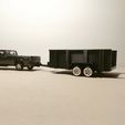 IMG_20230611_235303.jpg Hotwheels/Matchbox/Greenlight 1/64  LANDSCAPE/DUMP TRAILER Heavy duty transportation trailer, box trailer