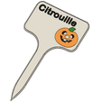Citrouille_FR_1.png STL-Datei Pumpkin Signs / Labels for garden・3D-druckbares Modell zum Herunterladen