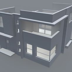 d.jpg STL file Modern Design Doll House STL File・3D printing model to download