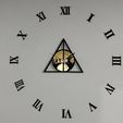 IMG_20231030_222420.jpg wall clock the relics of death/peverell brothers 60 cm with roman numerals