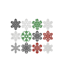 All_Render.png Star Wars Snowflakes for your nerdy X-Mas Tree
