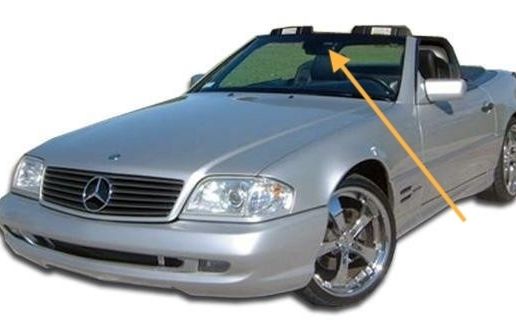 Mercedes R129 A124 Rear-view Upper Dome Light Cover and Mirror Cover (frame + shell)