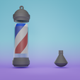 Ensamble.png Barbershop Roll Anti-Stress Keychain Without Brackets