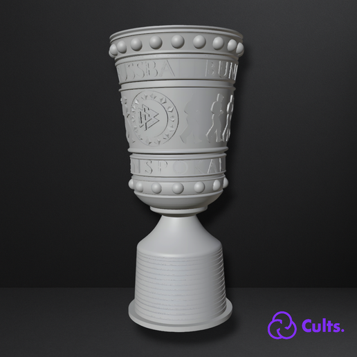 Photoroom-20250429_003704.png 🏆 German Cup Trophy (DFB Pokal) - Detailed 3D Design