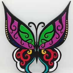 STL file butterfly stickers butterfly 3 🦋・3D printable model to  download・Cults