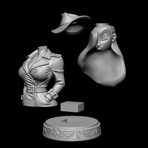🐇 JESSICA RABBIT BUST DISNEY WHO FRAMAD ROGER RABBIT・ STL File for 3D ...