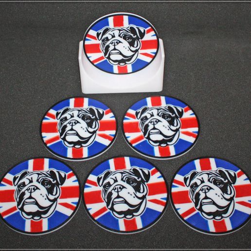 BullDog4.jpg British Bulldog Coasters