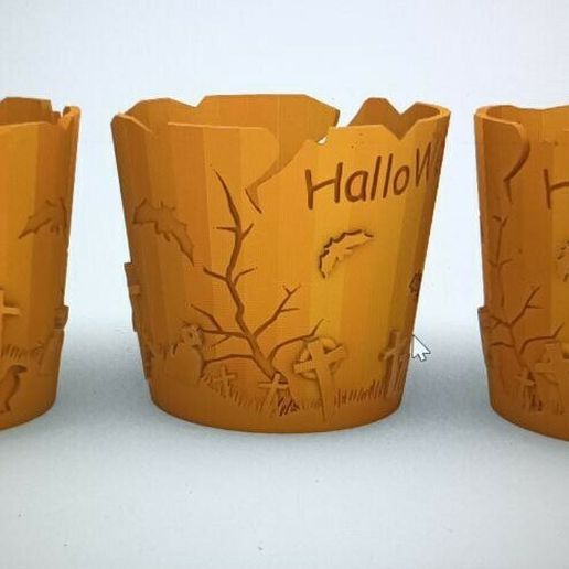 Halloween cup decore 3D model
