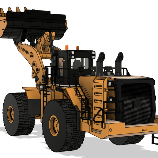 🛞 Wheel loader 992・ 3D File for 3D printing・Cults