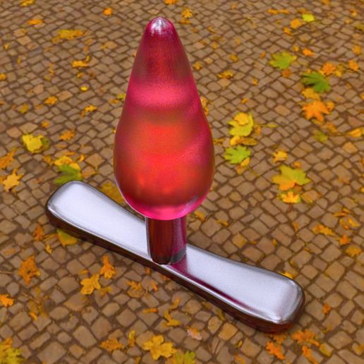 🍑 Anal plug with narrow vertical plug・Free STL File for 3D printing・Cults