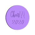 2020COASTER.stl new year 2020 items.