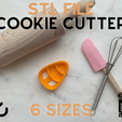 9A9DF785-EFE6-428E-8FE4-5F0307AA2420.png Candy Corn Halloween Cookie Cutter | 6 Sizes | Digital STL File | 3D Printing