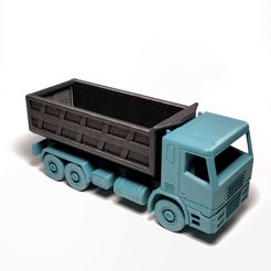 1.jpg STL-Datei Print-in-Place Dump Bucket Modul kostenlos・Design für 3D-Drucker zum herunterladen