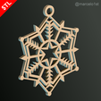 CLASSIC-Snowflakes_06.png Snowflakes Classic Tree Decoration