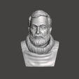 ErnestHemingway-1.png 3D Model of Ernest Hemingway - High-Quality STL File for 3D Printing (PERSONAL USE)