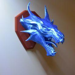 c13c63c93b7590b18cbbc8c10eeb4a79_display_large.JPG Fichier STL gratuit Skyrim Swamp Dragon wall Trophy Trophy・Objet imprimable en 3D à télécharger