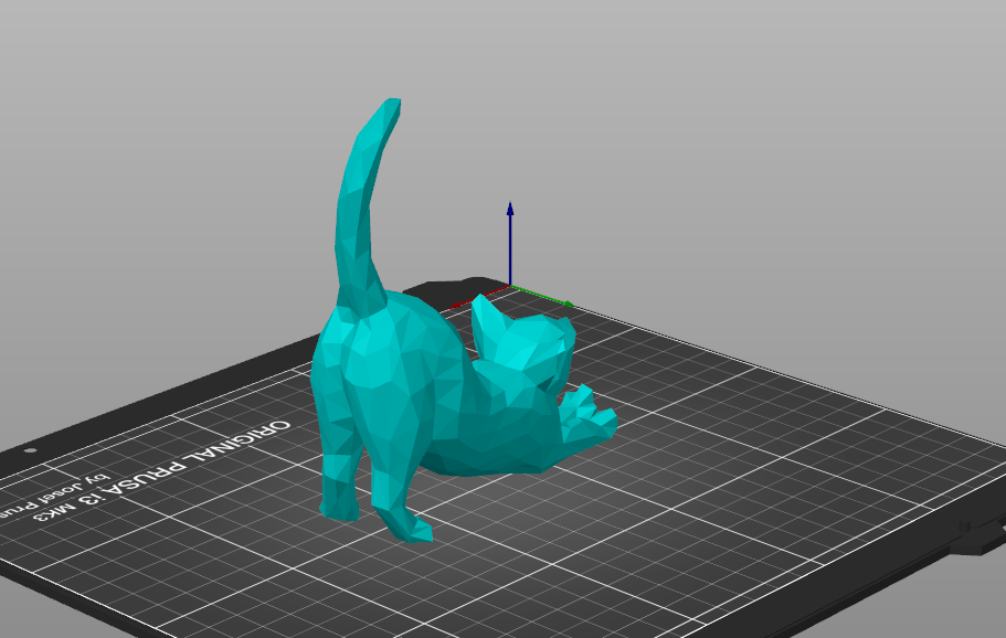 Download STL file Low Poly Stretching Cat • 3D printing model ・ Cults