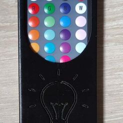 IMG_20210801_153047.jpg Big RGBW LED Remote Control Wall Mount With Light Bulb Ingraved