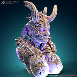 Sd_Bust_FelyraSuccubusCyborg5.png Fichier STL Felyra, le buste de la Succube Cyborg・Design imprimable en 3D à télécharger