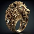 Lion-Ring-3D-print-model-file-pic-1.jpg Modèle d'impression 3D de l'anneau du lion