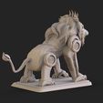 Scifilion.1285.jpg Science Fiction Lion Statue