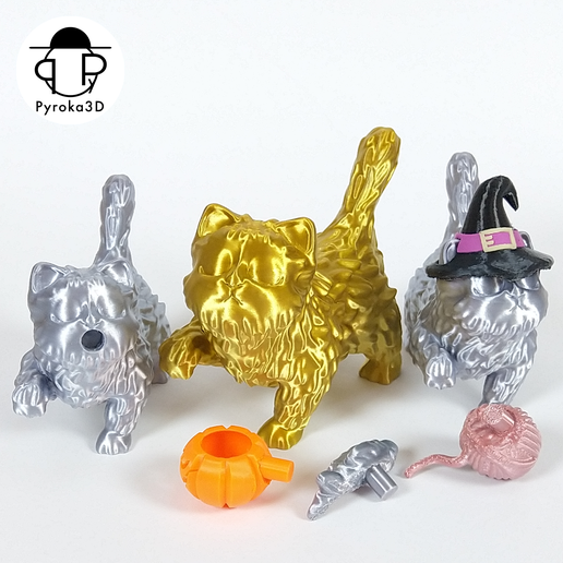 AllCatsHalloween.png Snotty Cute Cat Decoration Figurine