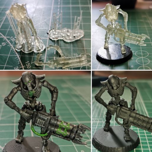 模型製作用品 Necron Warriors_old Vintage Warhammer 40k Necron Warrior GW Miniature.. | eBay
