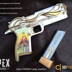 P2020-Lady-Justice-A02.jpg Apex Legends 1:1 FanArt replica of the P2020 Lady Skin