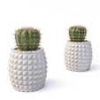 maceta-piña2.png STL-Datei PROFESSIONELLE FORM ZUR HERSTELLUNG GROSSER ANANASTÖPFE・3D-Druckvorlage zum Herunterladen