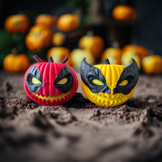 Deadpool-and-Wolverine-Pumpkin.png Тыква для Хэллоуина - Дэдпул и Росомаха Комбо