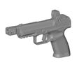Canik-TP9-03.jpg CANIK TP9 ELITE COMBAT 9mm PISTOL  with Vortex red dot and compensator real size scan