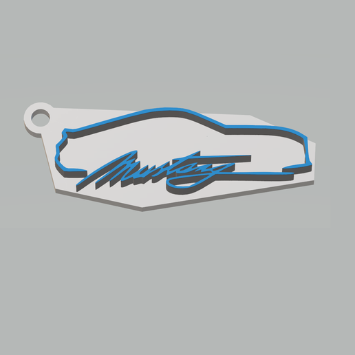 llavero mustang color.png 3MF-Datei Ford Mustang Keychain kostenlos herunterladen • 3D-druckbare Vorlage, 3Leones
