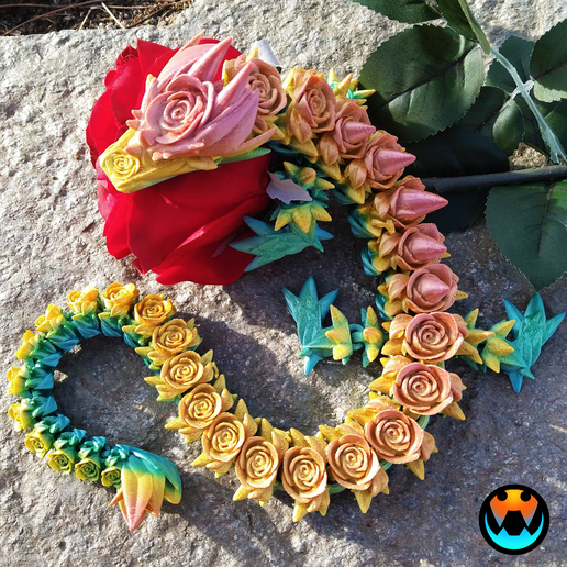 7.png Rose Dragon, Valentine's Day Flexi Dragon