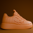 pumpkin-shoe1.png Pumpkin Sneaker Keychain | Halloween 3D Printable STL