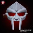 MF_Doom_Mask_Halloween_Cosplay_Props_3D_Print_Model_Store_STL_File_06.jpg MF Doom Mask Metal Face Gladiator Cosplay, Halloween, Props