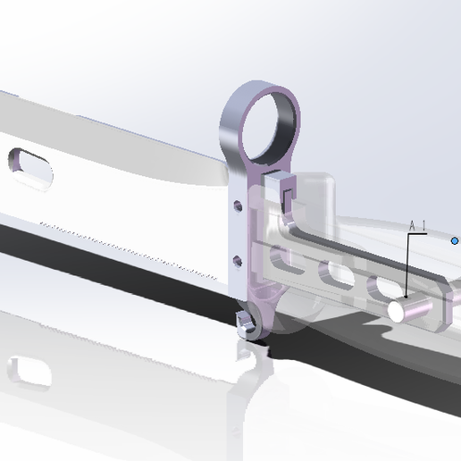 DETACHABLE USSR COMBAT KNIFE/BAYONET 6X4-2(6Kh4-2) 3D model