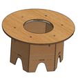 Wood-Rotating-Iris-Table-V1k.jpg Wood Rotating Dining Table Design V1-TBRI61450776